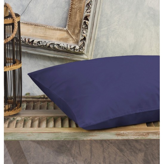 Μαξιλαροθήκες Σετ Power Nap Premium Nave Blue Cokitex (50x70) 2Τεμ