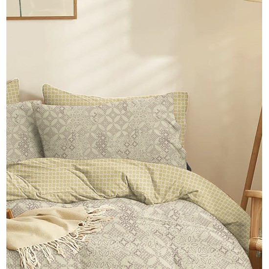 Μαξιλαροθήκες Σετ Marta Dante Beige Polycotton Cokitex (50x70) 2Τεμ