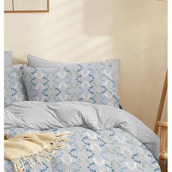 Μαξιλαροθήκες Σετ Marta Loom Blue Polycotton Cokitex (50x70) 2Τεμ