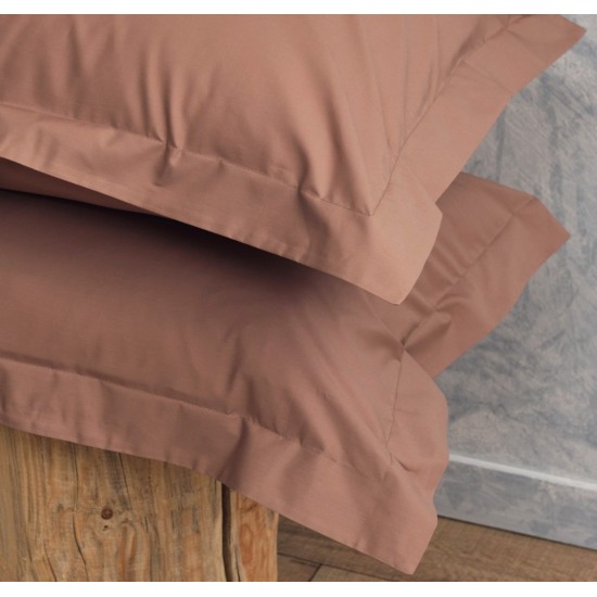 Μαξιλαροθήκες Σετ Melody Coffee 200TC Percale Cotton Cokitex (50x70) 2Τεμ