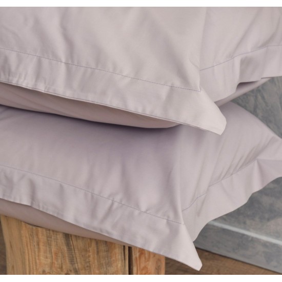 Μαξιλαροθήκες Σετ Melody Grey 200TC Percale Cotton Cokitex (50x70) 2Τεμ