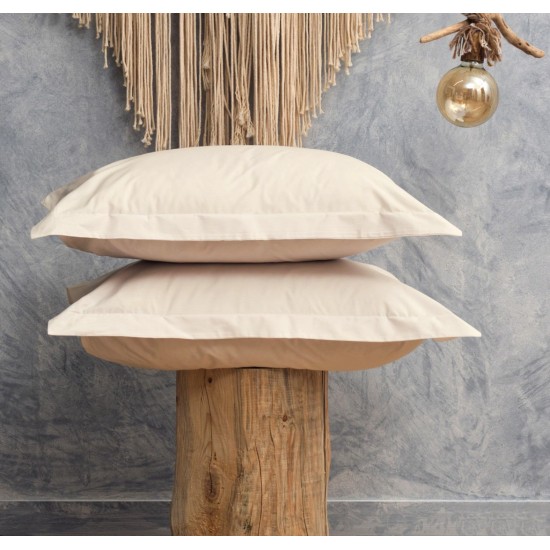 Μαξιλαροθήκες Σετ Melody Ivory 200TC Percale Cotton Cokitex (50x70) 2Τεμ