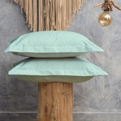 Μαξιλαροθήκες Σετ Melody Mint 200TC Percale Cotton Cokitex (50x70) 2Τεμ