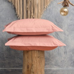 Μαξιλαροθήκες Σετ Melody Pink 200TC Percale Cotton Cokitex (50x70) 2Τεμ