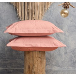 Μαξιλαροθήκες Σετ Melody Pink 200TC Percale Cotton Cokitex (50x70) 2Τεμ