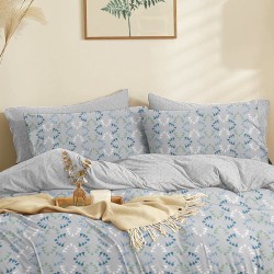 Παπλωματοθήκη Υπέρδιπλη Marta Loom Blue Polycotton Cokitex (225x245) 1Τεμ