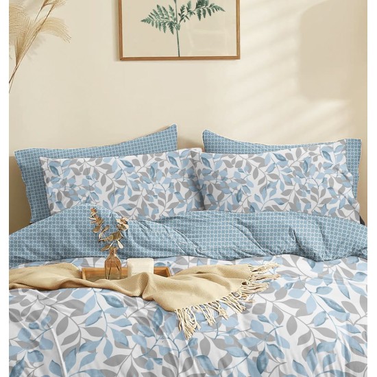 Παπλωματοθήκη Υπέρδιπλη Marta Filo Blue Polycotton Cokitex (225x245) 1Τεμ