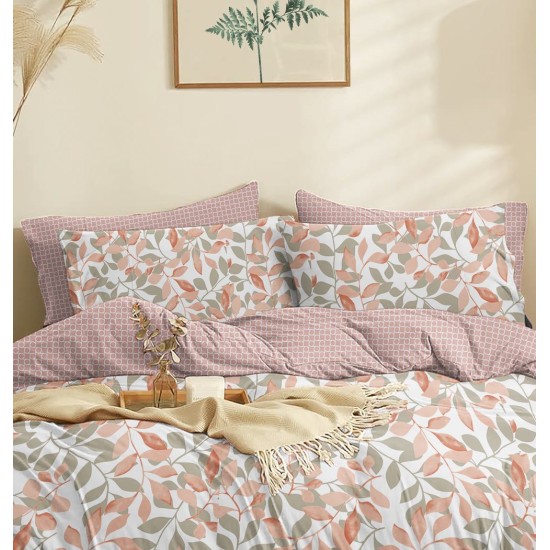 Παπλωματοθήκη Μονή Marta Filo Rose Polycotton Cokitex (165x245) 1Τεμ