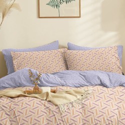 Παπλωματοθήκη Υπέρδιπλη Marta Zig Salmon Polycotton Cokitex (225x245) 1Τεμ