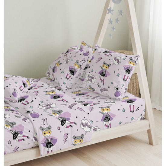 Πάπλωμα Παιδικό Μονό Σετ Ballet Purple Cotton Cokitex (160x240) 2Τεμ Πάπλωμα Παιδικό Μονό Σετ Ballet Purple Cotton Cokitex (160x240) 2Τεμ