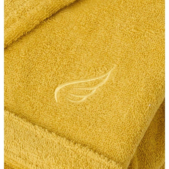 Μπουρνούζι Με Γιακά Bathrobes Pure Yellow Cotton Cokitex 1Τεμ