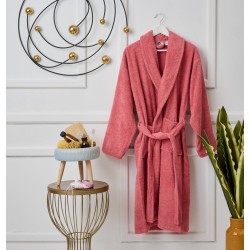 Μπουρνούζι Με Γιακά Bathrobes Pure Rose Cotton Cokitex 1Τεμ