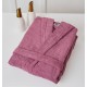 Μπουρνούζι Με Γιακά Bathrobes Pure Dusty Purple Cotton Cokitex 1Τεμ