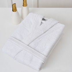 Μπουρνούζι Με Γιακά Bathrobes Pure White Cotton Cokitex 1Τεμ Μπουρνούζι Με Γιακά Bathrobes Pure White Cotton Cokitex 1Τεμ