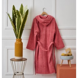 Μπουρνούζι Με Κουκούλα Bathrobes Pure Rose Cotton Cokitex 1Τεμ