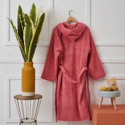 Μπουρνούζι Με Κουκούλα Bathrobes Pure Rose Cotton Cokitex 1Τεμ