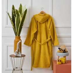 Μπουρνούζι Με Κουκούλα Bathrobes Pure Yellow Cotton Cokitex 1Τεμ