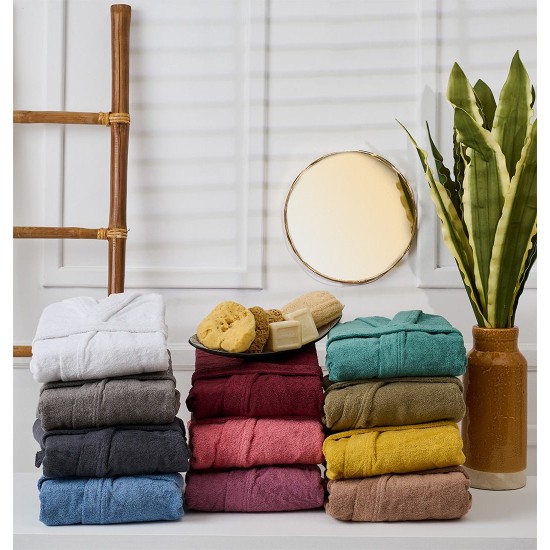 Μπουρνούζι Με Κουκούλα Bathrobes Pure Grey Cotton Cokitex 1Τεμ Μπουρνούζι Με Κουκούλα Bathrobes Pure Grey Cotton Cokitex 1Τεμ