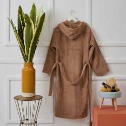 Μπουρνούζι Με Κουκούλα Bathrobes Pure Latte Cotton Cokitex 1Τεμ