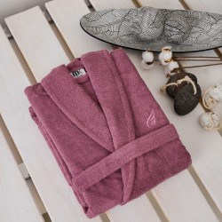 Μπουρνούζι Με Κουκούλα Bathrobes Pure Dusty Purple Cotton Cokitex 1Τεμ