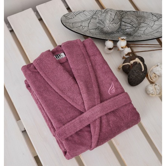Μπουρνούζι Με Κουκούλα Bathrobes Pure Dusty Purple Cotton Cokitex 1Τεμ