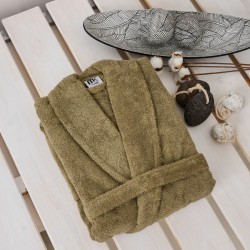 Μπουρνούζι Με Κουκούλα Bathrobes Pure Olive Cotton Cokitex 1Τεμ