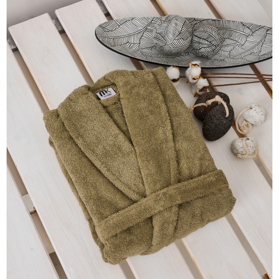 Μπουρνούζι Με Κουκούλα Bathrobes Pure Olive Cotton Cokitex 1Τεμ