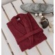 Μπουρνούζι Με Κουκούλα Bathrobes Pure Burgundy Cotton Cokitex 1Τεμ