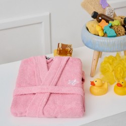 Μπουρνούζι Παιδικό Με Κουκούλα Bathrobes Kids New Beauty Line Pink Candy Cotton Cokitex 1Τεμ