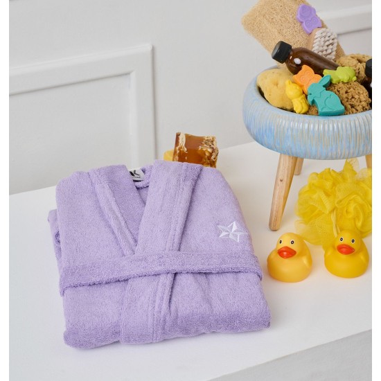 Μπουρνούζι Παιδικό Με Κουκούλα Bathrobes Kids New Beauty Line Levander Cotton Cokitex 1Τεμ Μπουρνούζι Παιδικό Με Κουκούλα Bathrobes Kids New Beauty Line Levander Cotton Cokitex 1Τεμ