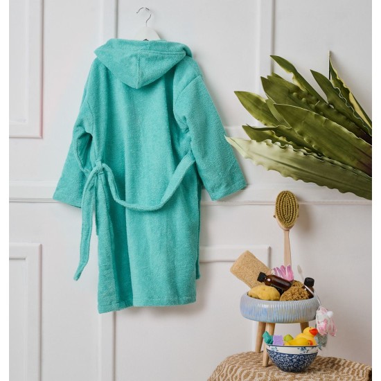 Μπουρνούζι Παιδικό Με Κουκούλα Bathrobes Kids New Beauty Line Aqua Cotton Cokitex 1Τεμ