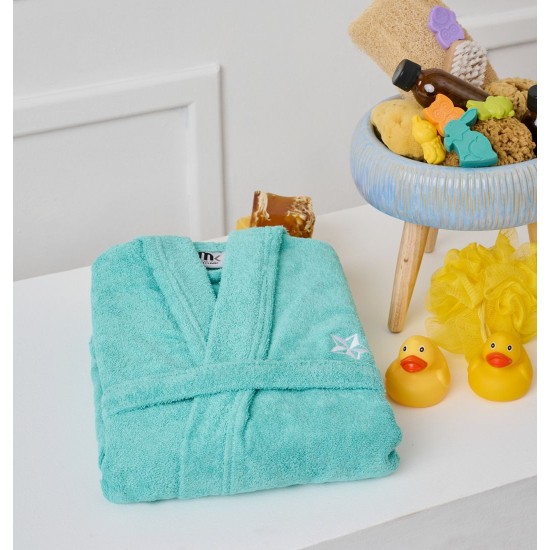 Μπουρνούζι Παιδικό Με Κουκούλα Bathrobes Kids New Beauty Line Aqua Cotton Cokitex 1Τεμ