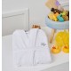 Μπουρνούζι Παιδικό Με Κουκούλα Bathrobes Kids New Beauty Line White Cotton Cokitex 1Τεμ