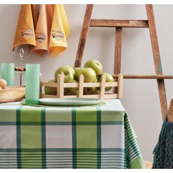 Τραπεζομάντηλο Cloe Green Νηματοβαφή Cotton Cokitex (140x140) 1Τεμ