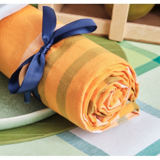 Τραπεζομάντηλο Cute Orange Νηματοβαφή Cotton Cokitex (140x140) 1Τεμ