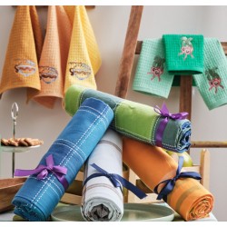 Τραπεζομάντηλο Summer Green Νηματοβαφή Cotton Cokitex (140x140) 1Τεμ