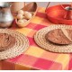 Τραπεζομάντηλο Summer Red Νηματοβαφή Cotton Cokitex (140x140) 1Τεμ