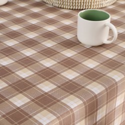 Τραπεζομάντηλο Multi Line Vivi Brown Cokitex (140x140) 1Τεμ