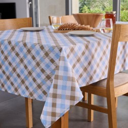 Τραπεζομάντηλο Multi Line Quadri Blue Cokitex (140x140) 1Τεμ