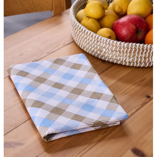 Τραπεζομάντηλο Multi Line Quadri Blue Cokitex (140x140) 1Τεμ