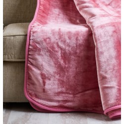 Κουβέρτα Βελουτέ Υπέρδιπλη Silk Touch Dusty Pink Velour Cokitex (220x240) 1Τεμ
