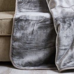 Κουβέρτα Βελουτέ Μονή Silk Touch Grey Velour Cokitex (160x220) 1Τεμ