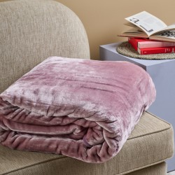 Κουβέρτα Βελουτέ Μονή Silk Touch Powder Velour Cokitex (160x220) 1Τεμ