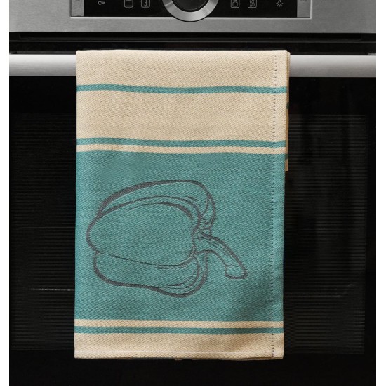 Ποτηρόπανα Σετ Pike Pepper Cotton Cokitex (50x70) 6Τεμ