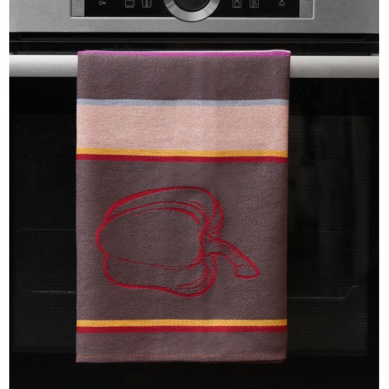 Ποτηρόπανα Σετ Pike Pepper Cotton Cokitex (50x70) 6Τεμ