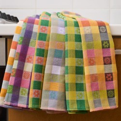 Ποτηρόπανα Σετ Pike Squares Cotton Cokitex (50x70) 6Τεμ