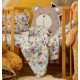 Σεντόνια Βρεφικά Κούνιας Σετ Baby Text Cotton Cokitex (120x160) 3Τεμ