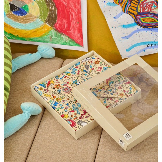 Σεντόνια Βρεφικά Κούνιας Σετ Baby Music Cotton Cokitex (120x160) 3Τεμ