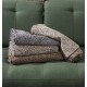 Ριχτάρι Πολυθρόνας Whisper Ani Beige-Black Chinille Cokitex (180x180) 1Τεμ