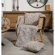 Ριχτάρι Πολυθρόνας Whisper Ani Beige-Black Chinille Cokitex (180x180) 1Τεμ